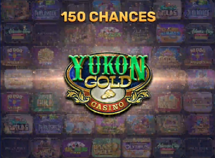 Yukon Gold Casino slot machine featuring vibrant graphics and a jackpot display, inviting players to try their luck.